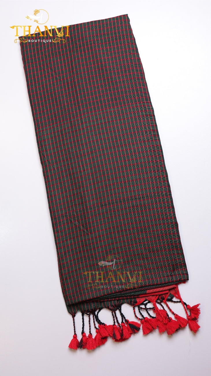 Checks Cotton Saree