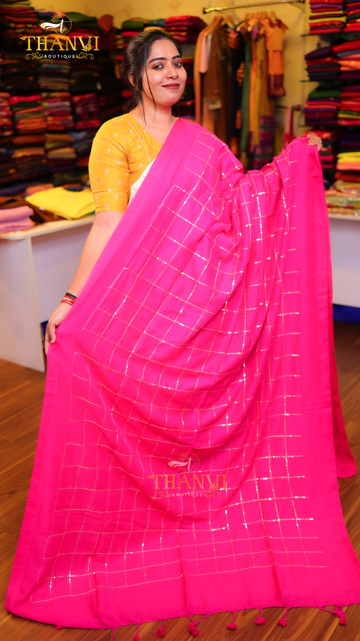 Chumki Linen Cotton saree