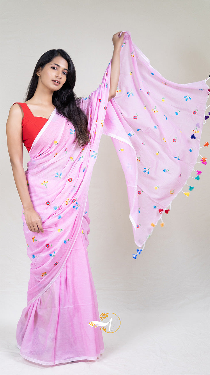 Femb Linen Cotton Saree