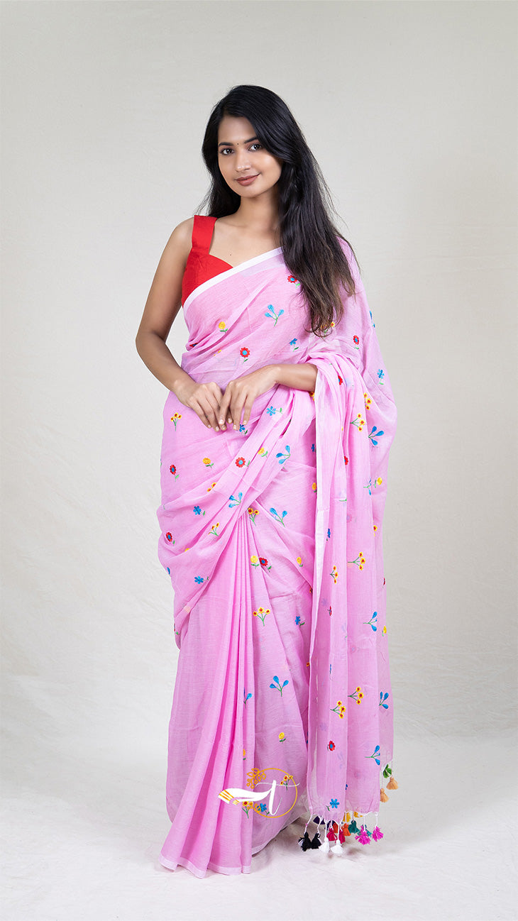 Femb Linen Cotton Saree
