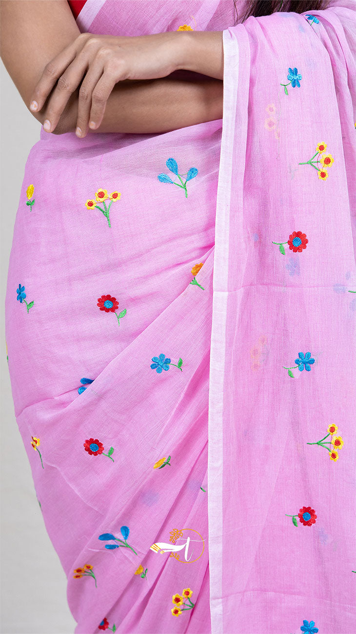 Femb Linen Cotton Saree
