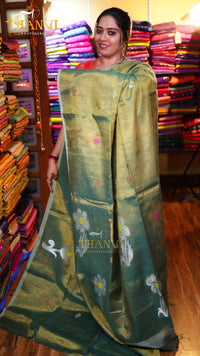 Copper Tissue Saree
