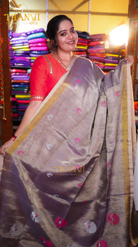 Copper Tissue Saree