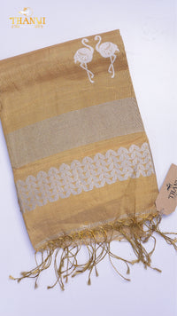Copper Tissue Saree