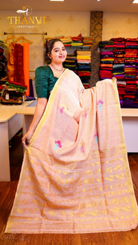 Copper Tissue Saree