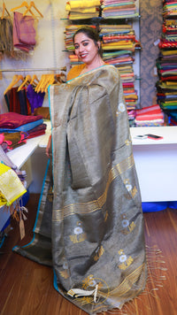 Copper Tissue Saree