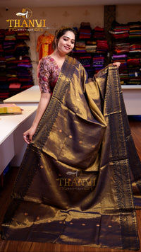 Copper Tissue Saree