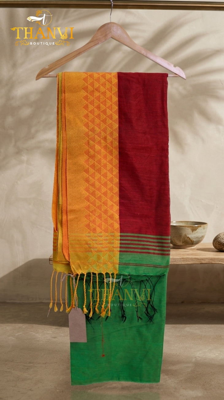 Cotton silk saree