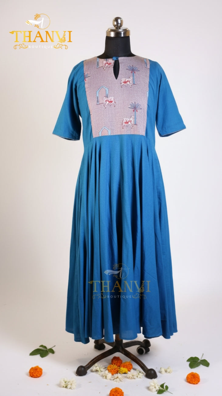 Cotton Umbrella Top and Palazzo Pant