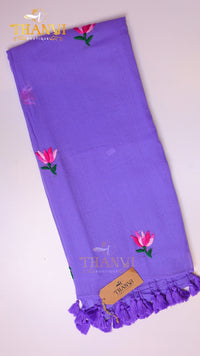 Couture Embroidery Cotton Saree