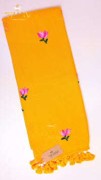 Couture Embroidery Cotton Saree