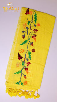 Couture Embroidery Cotton Saree