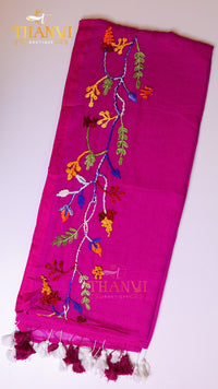 Couture Embroidery Cotton Saree