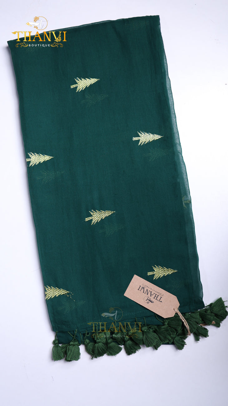 Couture Embroidery Cotton Saree