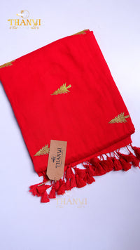 Couture Embroidery Cotton Saree