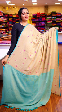 Couture Embroidery Cotton Saree