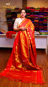 Crushed Tissue Cotton Saree