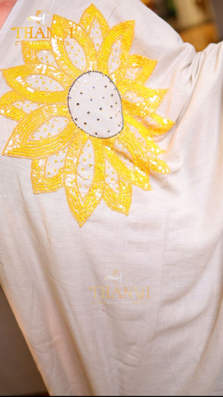 Customised Beats Work Saree