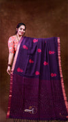 Mushroom Linen Saree