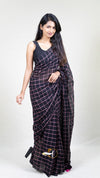 Popstick Checks Saree