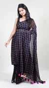 Popstick Checks Saree