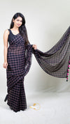 Popstick Checks Saree
