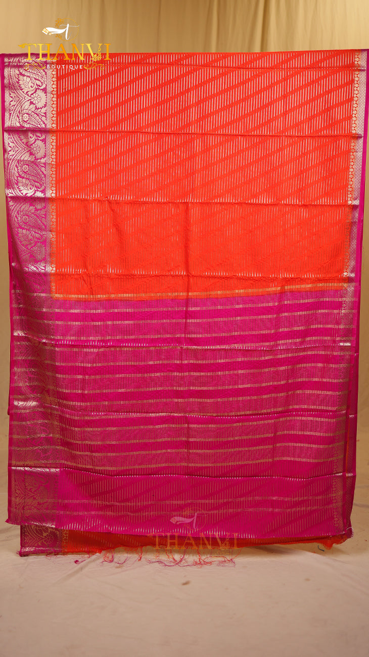Double Zari Silk Saree