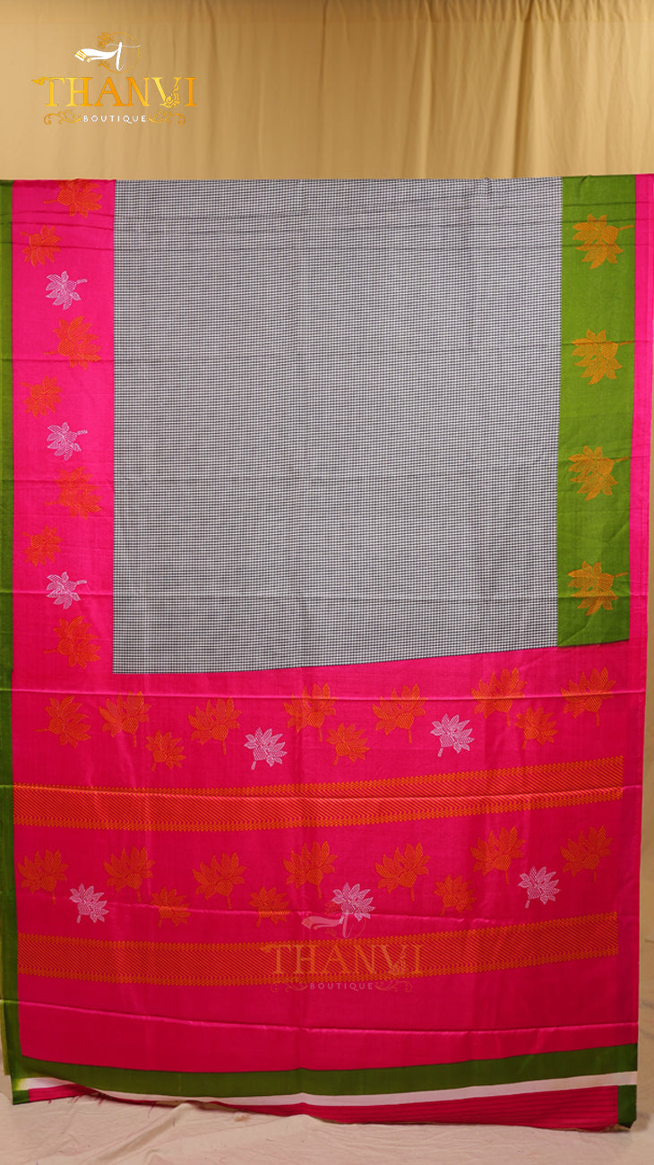 Double Zari Silk Saree