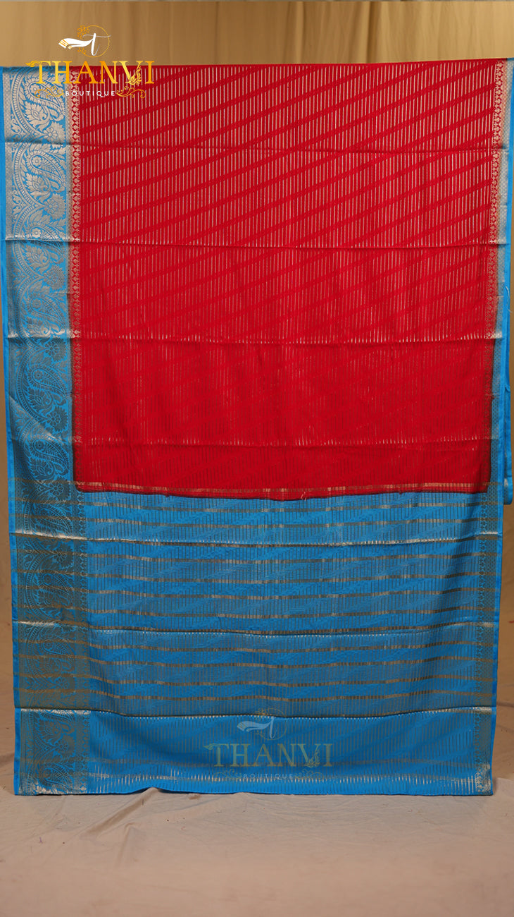 Double Zari Silk Saree
