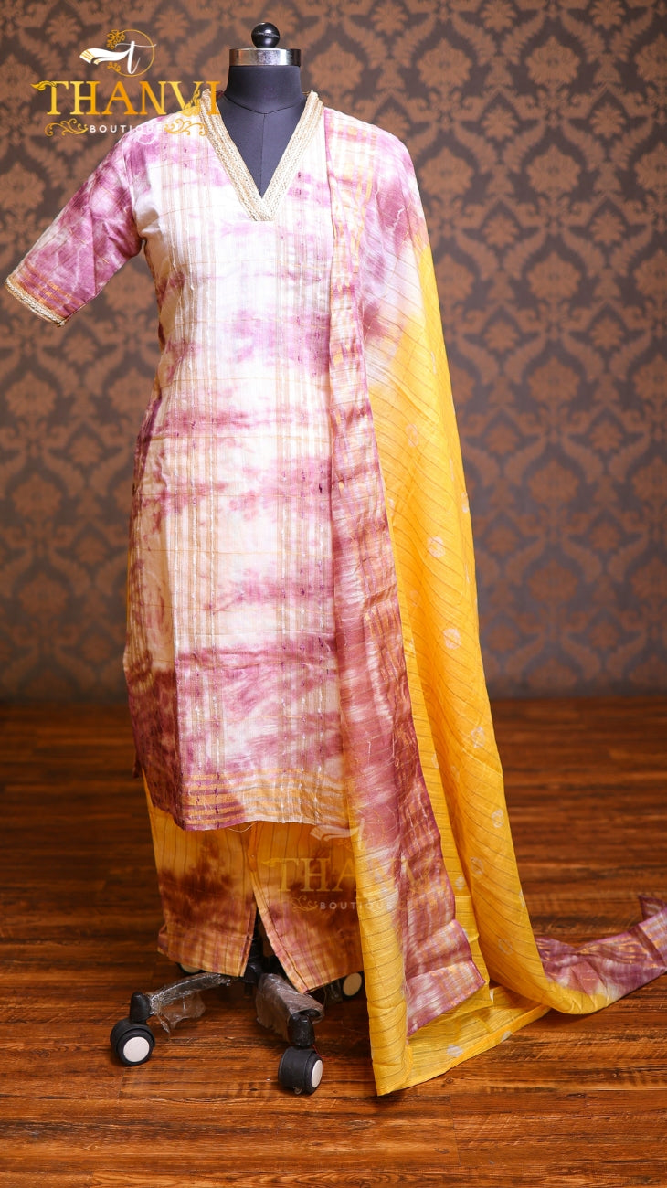Dye and Tie Kurthi Set