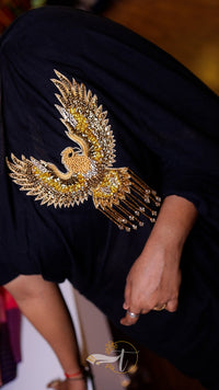 Customised Eagle Work Saree