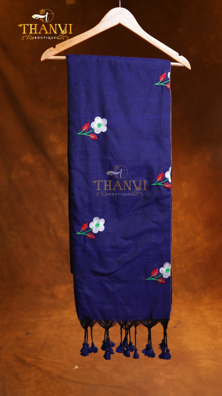 Flower Embroidery Saree