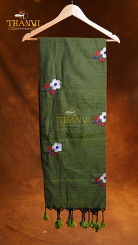 Flower Embroidery Saree