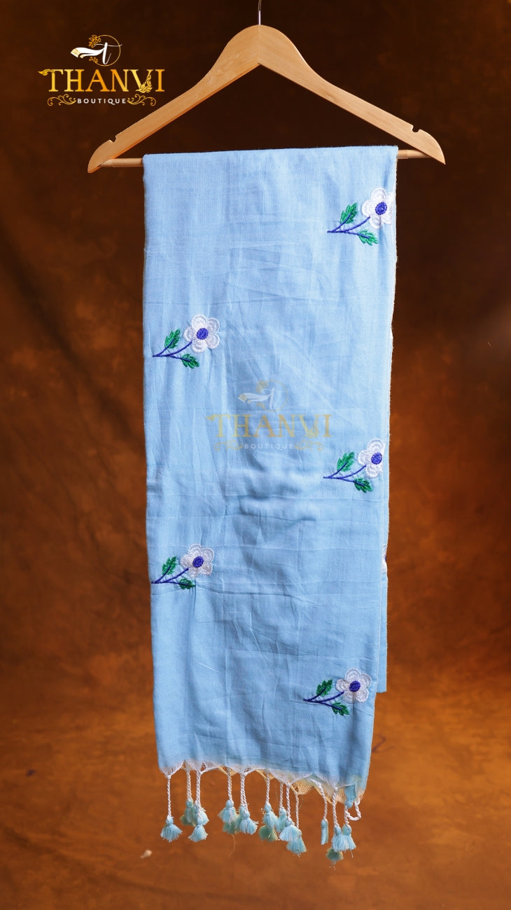 Flower Embroidery Saree