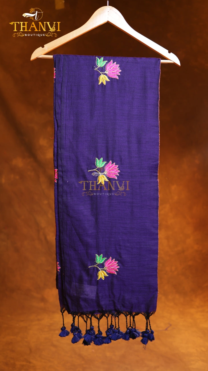 Flower Embroidery Saree