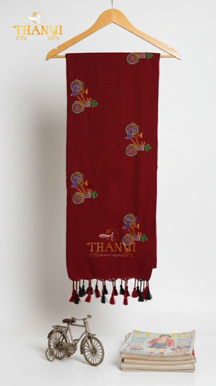 Flower Embroidery Saree