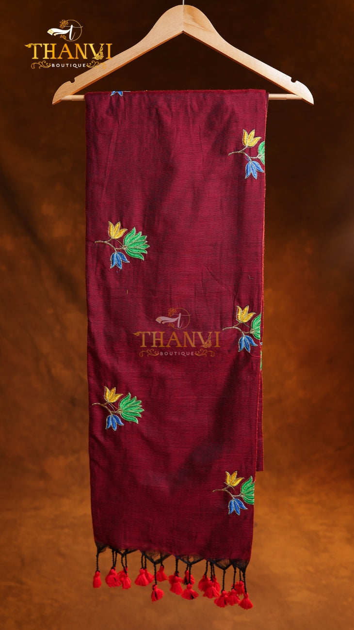 Flower Embroidery Saree