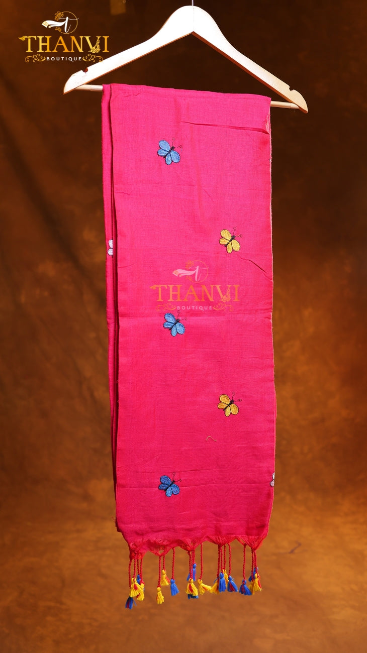 Flower Embroidery Saree