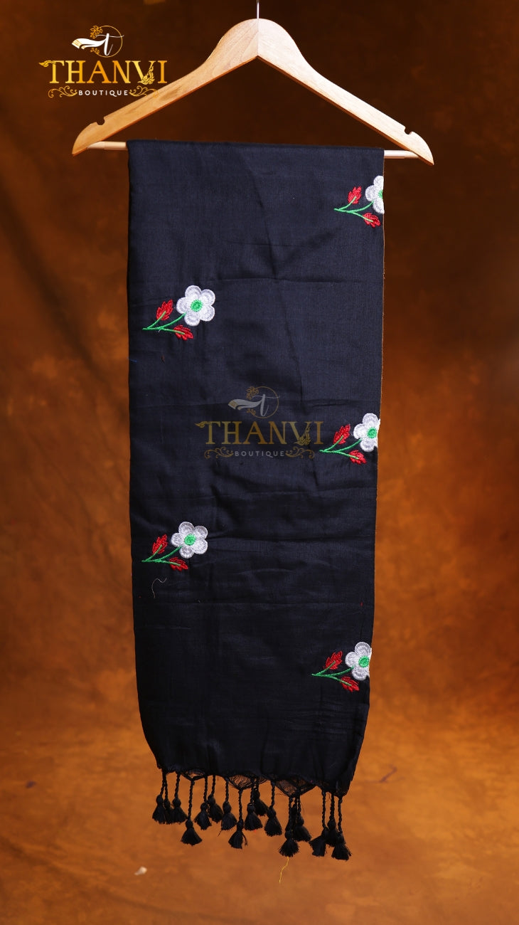 Flower Embroidery Saree