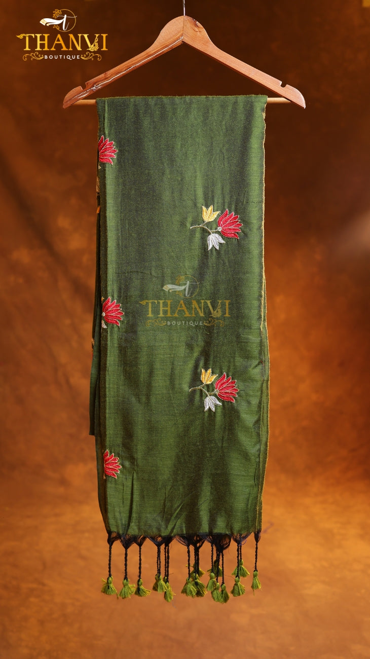 Flower Embroidery Saree