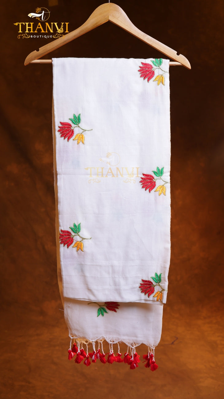Flower Embroidery Saree