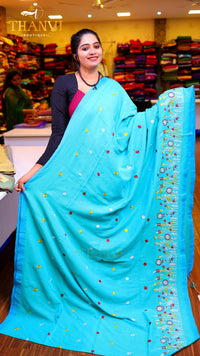 Flower Embroidery Saree