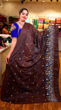 Flower Embroidery Saree