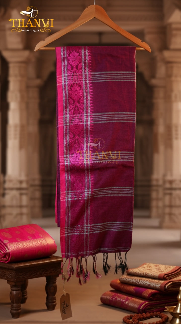 G/J Temple Border Saree