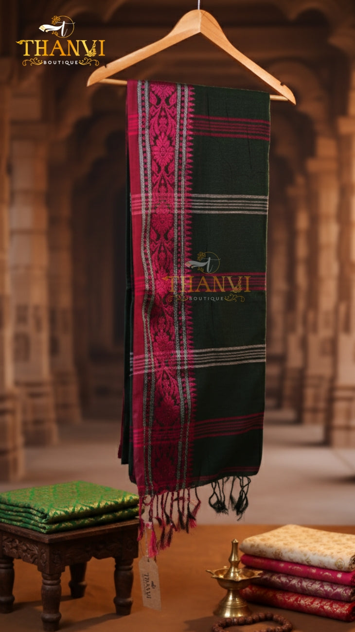 G/J Temple Border Saree