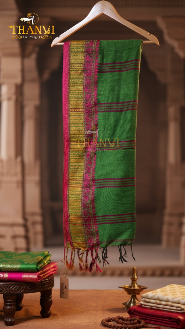 G/J Temple Border Saree