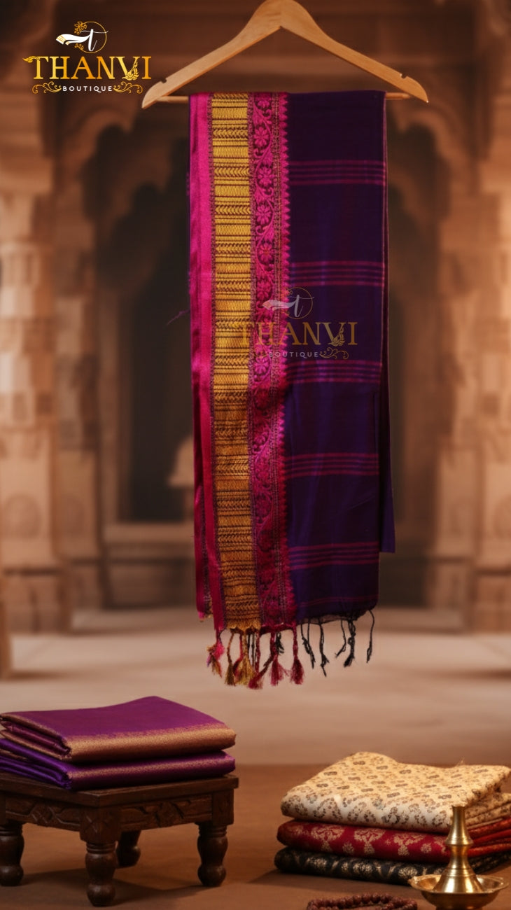 G/J Temple Border Saree
