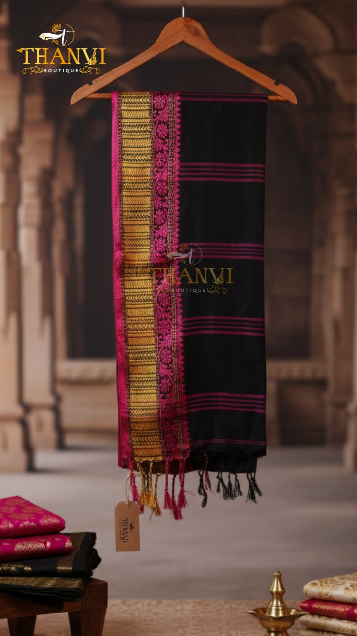 G/J Temple Border Saree
