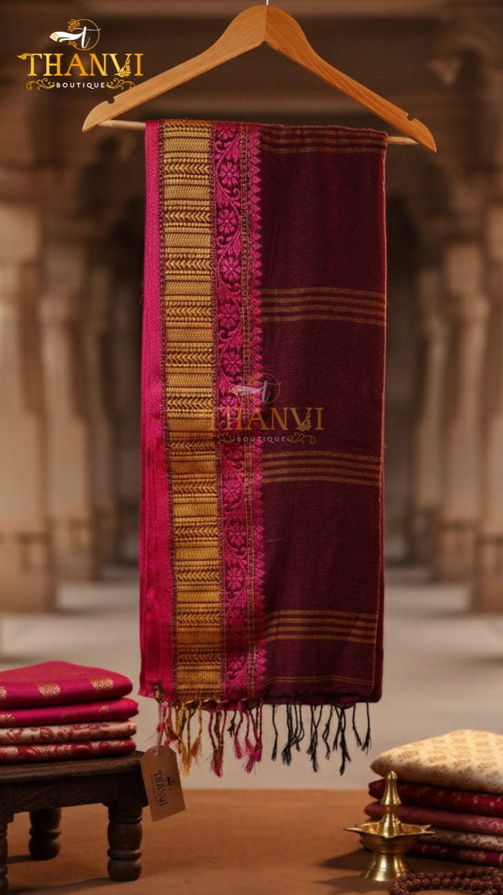 G/J Temple Border Saree