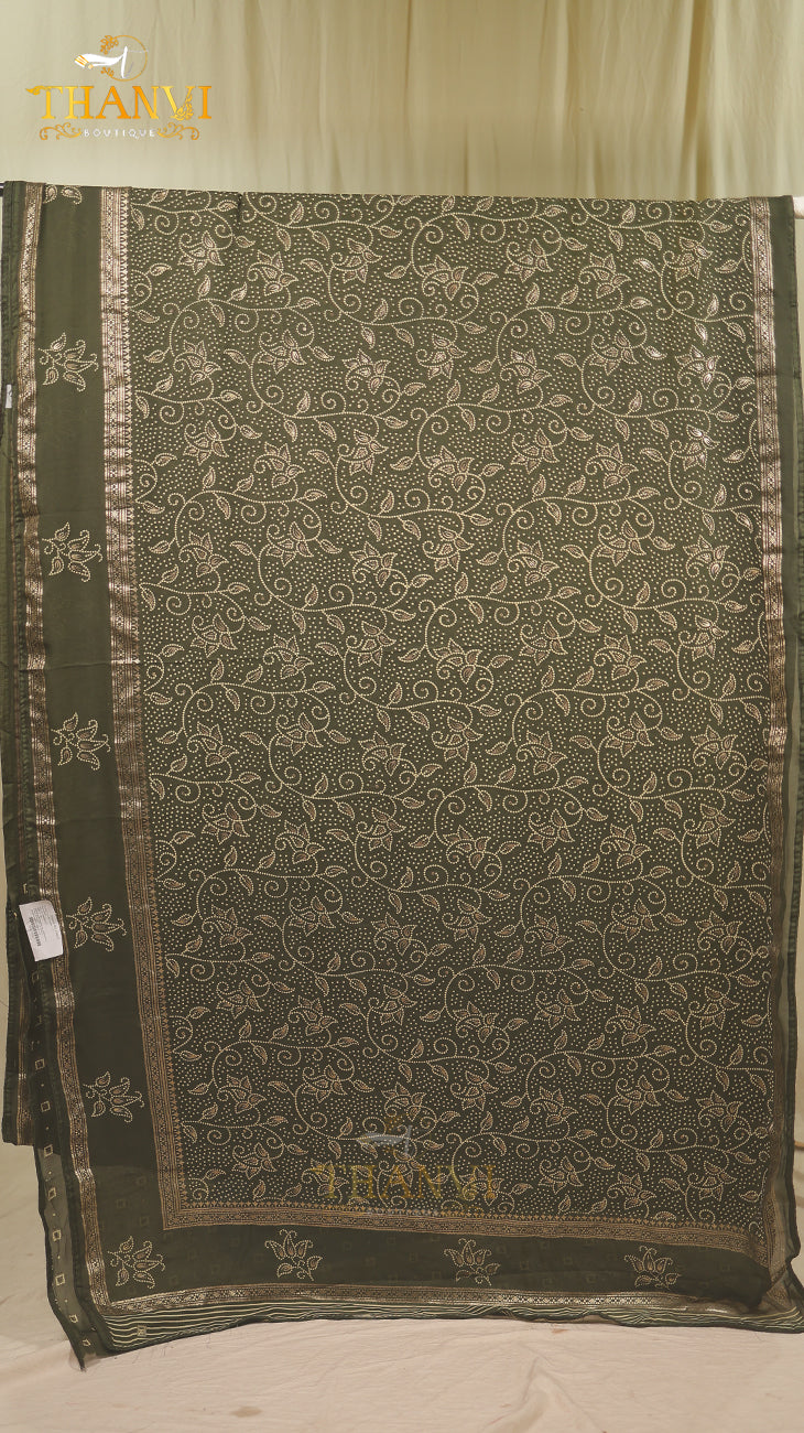 Georgette chiffon saree